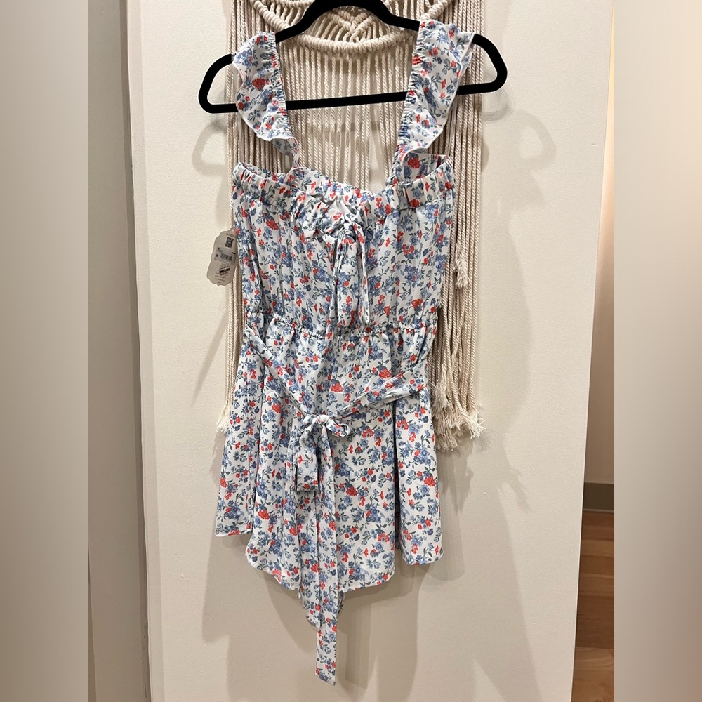 Cute floral alter’d  state romper shorts